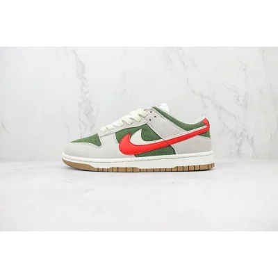 Nike Dunk Low "Sail Green/Red" фото № 2