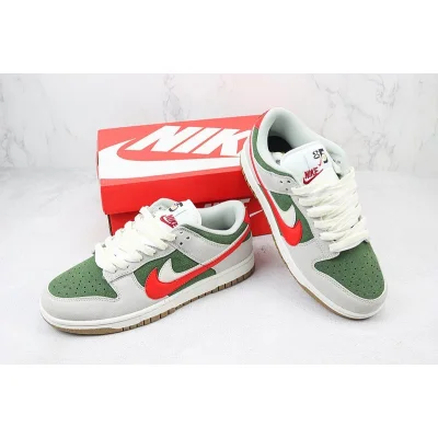 Nike Dunk Low "Sail Green/Red" фото № 7