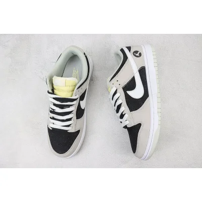 Nike Dunk Low "Black/White Swoosh/Light Grey" фото № 6