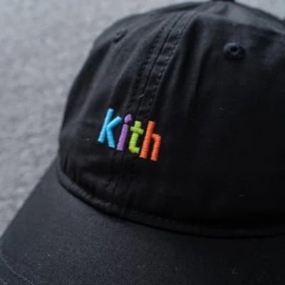 Кепка Kith With Color Letters Logo "Black" фото № 5