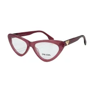 Оправа для очков Prada Cat Eye Shaped With Gold Logo "Pink"