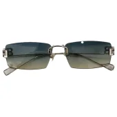 Солнцезащитные очки Balenciaga Thin Frame And Temples Decorated "Blue/Beige"