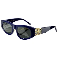 Солнцезащитные очки Balenciaga With Chain And Logo Decorated "Blue"