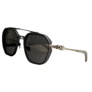 Солнцезащитные очки Chrome Hearts Fluted Frame And Aviator Shaped "Black"