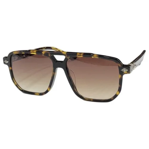 Солнцезащитные очки Chrome Hearts Decorated By Small Logo "Brown/Yellow"