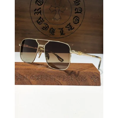 Солнцезащитные очки Chrome Hearts Rectangle Shaped And Small Logo Decoration "Brown" фото № 2 Солнцезащитные очки Chrome Hearts Rectangle Shaped And Small Logo Decoration "Brown" фото № 2