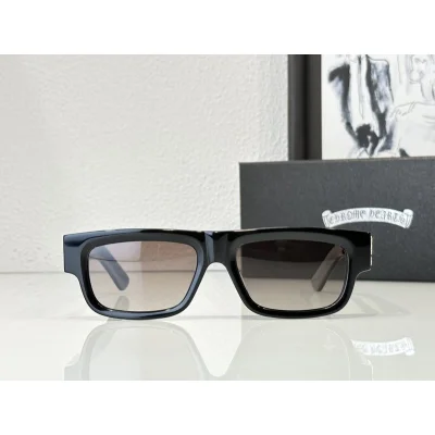 Солнцезащитные очки Chrome Hearts Temples With Big Logo "Brown" фото № 3