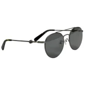 Солнцезащитные очки Moncler Rounded Shaped And Thin Frame "Gray/Silver"