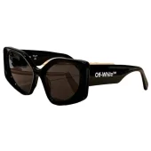 Солнцезащитные очки Off White Colorful Frames And Wide Temples With Logo Name "Black"