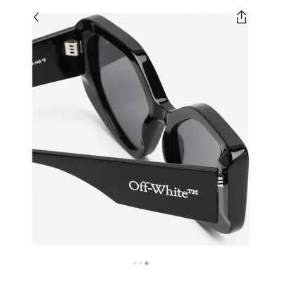 Солнцезащитные очки Off White Colorful Frames And Wide Temples With Logo Name "Black" фото № 4