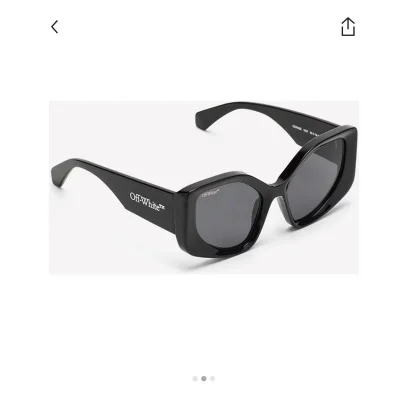 Солнцезащитные очки Off White Colorful Frames And Wide Temples With Logo Name "Black" фото № 5
