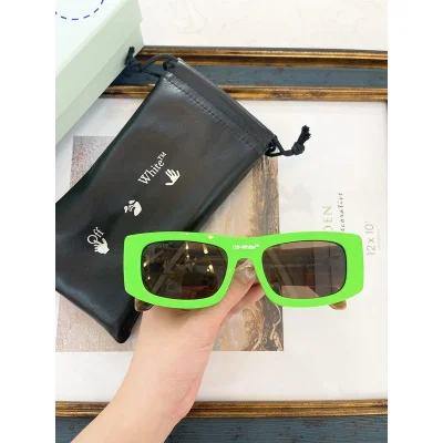 Солнцезащитные очки Off White Colorful Frame And Wide Temples "Green" фото № 5