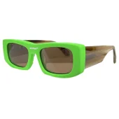 Солнцезащитные очки Off White Colorful Frame And Wide Temples "Green"