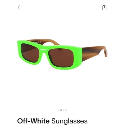 Солнцезащитные очки Off White Colorful Frame And Wide Temples "Green" фото № 3