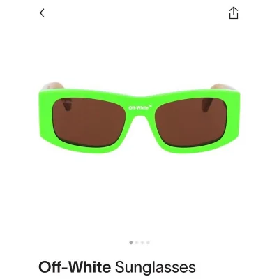 Солнцезащитные очки Off White Colorful Frame And Wide Temples "Green" фото № 4