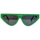 Солнцезащитные очки Off White Front Middle Inscription "Green"