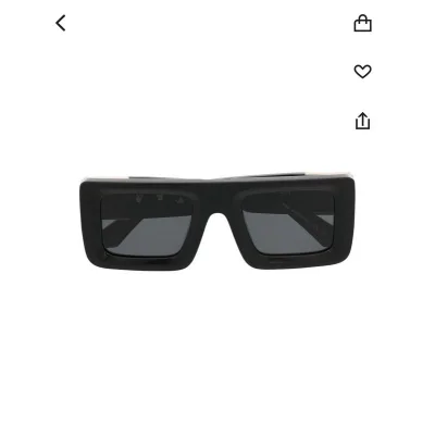 Солнцезащитные очки Off White Big Logo On Temples "Black" фото № 5