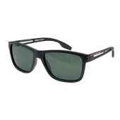Солнцезащитные очки Prada Temples With White Stripe "Black/Green"