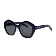 Солнцезащитные очки Prada Hexagon Form With Logo "Blue"