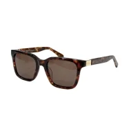 Солнцезащитные очки Prada Frame With Small Gold Rectangle "Brown/Ginger"