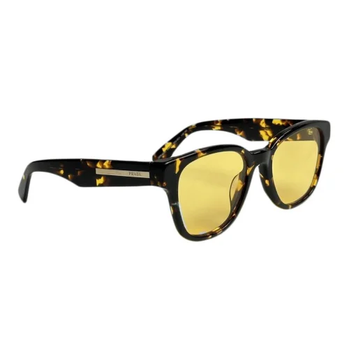 Солнцезащитные очки Prada Frame Decorated By Figure With Logo "Brown/Yellow"