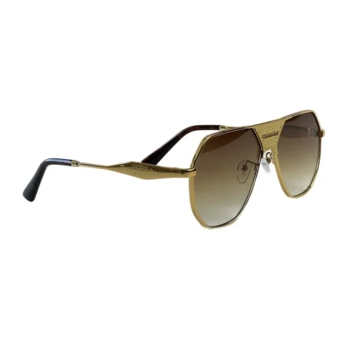 Солнцезащитные очки Prada Frame With Connected Wide Line Between Lenses "Brown/Gold"
