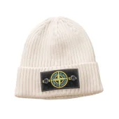 Шапка Stone Island Small Logo With Rivets "White"