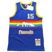 Баскетбольная Джерси Mitchell And Ness Denver Nuggets №15 Nikola Jokic "Blue"