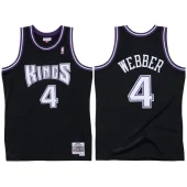 Баскетбольная Джерси Mitchell And Ness Sacramento Kings №4 Chris Webber "Black"