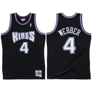 Баскетбольная Джерси Mitchell And Ness Sacramento Kings №4 Chris Webber "Black"