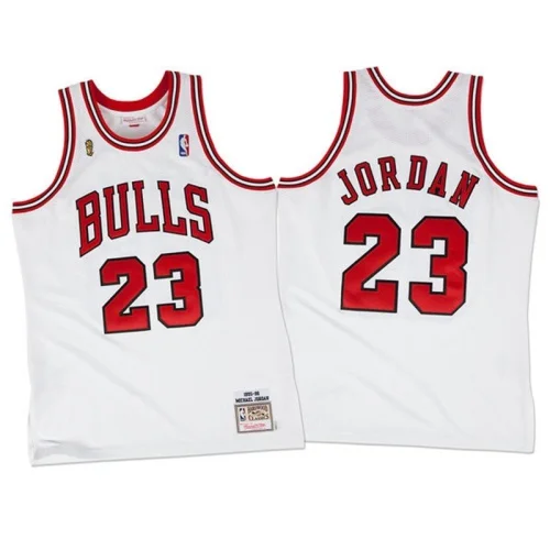 Баскетбольная Джерси Mitchell And Ness Chicago Bulls 95-96 №23 Michael Jordan "White"