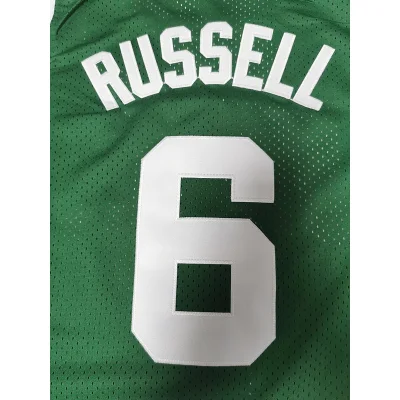 Баскетбольная Джерси NBA Boston Celtics №6 Bill Russell "Green" фото № 2