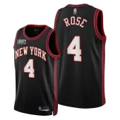 Баскетбольная Джерси NBA New York Knicks 21-22 №4 Derrick Rose "Black"