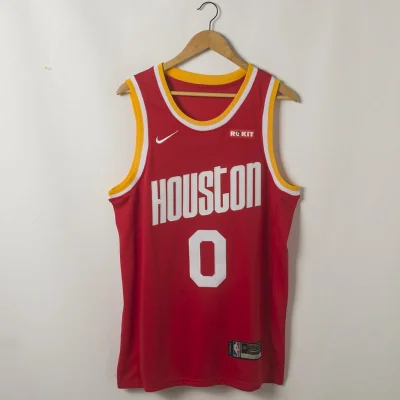 Баскетбольная Джерси Nike Houston Rockets №0 Russell Westbrook "Red" фото № 5