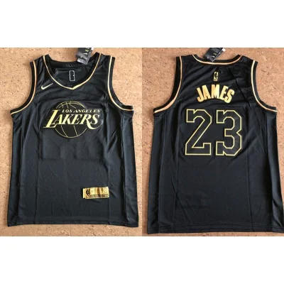 Баскетбольная Джерси Nike X NBA Los Angeles Lakers №23 LeBron James "Black" фото № 3