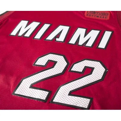 Баскетбольная Джерси Nike Miami Heat №22 Jimmy Butler "Red" фото № 3