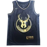 Баскетбольная Джерси Nike Milwaukee Bucks №34 Giannis Antetokounmpo "Black"