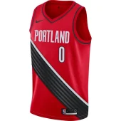 Баскетбольная Джерси Nike Portland Trail Blazers 19-20 №0 Damian Lillard "Red"