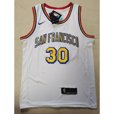 Баскетбольная Джерси Nike X NBA Golden State Warriors 19-20 №30 Stephen Curry "White" фото № 6