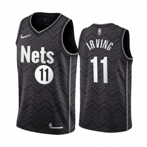 Баскетбольная Джерси Nike Brooklyn Nets 21 №11 Kyrie Irving "Black"