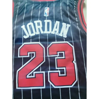 Баскетбольная Джерси Nike Chicago Bulls 19-20 №23 Michael Jordan "Black" фото № 3