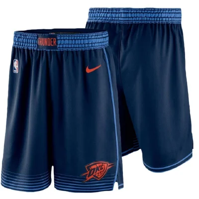 Баскетбольные Шорты Nike Oklahoma City Thunder 18-19 "Blue" фото № 6