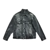 Джинсовая Куртка Balenciaga With Buttons "Black/Gray"