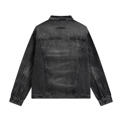 Джинсовая Куртка Fear Of God Cotton "Black/Gray" фото № 2