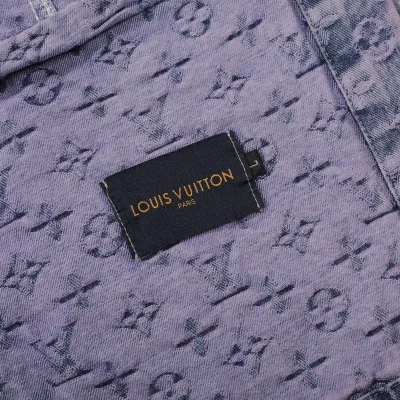 Джинсовая Куртка Louis Vuitton Grunge Style "Lilac/Blue" фото № 3