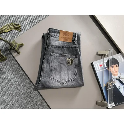 Джинсы Burberry Backside Light Brown Stripe Burberry "Gray" фото № 2