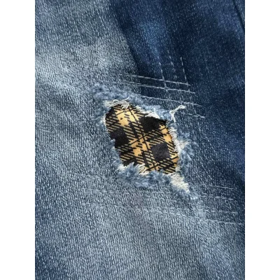 Джинсы Burberry Ripped Gold Mini Pendant BT "Blue" фото № 4 Джинсы Burberry Ripped Gold Mini Pendant BT "Blue" фото № 4