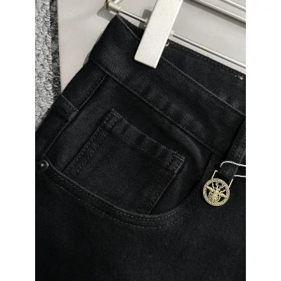 Джинсы Christian Dior Backside Brown Stripe Dior Silver Insect "Black" фото № 3