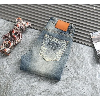 Джинсы Christian Dior Brown Backside Stripe Dior "Blue" фото № 9