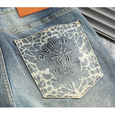 Джинсы Christian Dior Brown Backside Stripe Dior "Blue" фото № 3